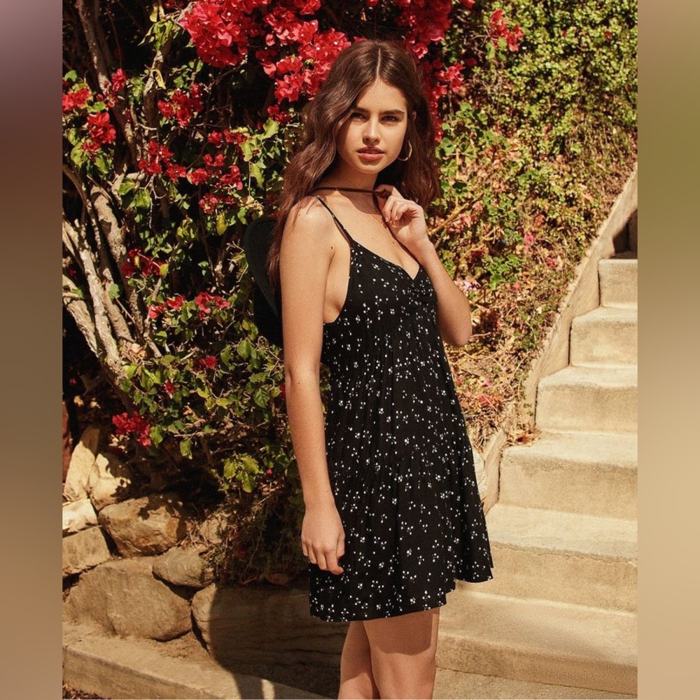 Urban Outfitters Floral Black Dress